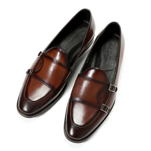 Fashion New Style Men’s Casual Men’s Dress Shoe Man Party Monk Strap Leather Shoes