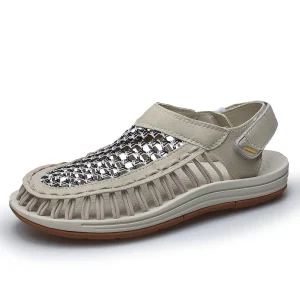 Fashion Soft Comfortable Non slip Handmade Men Shoes Lightweight Platform Beach Sandals