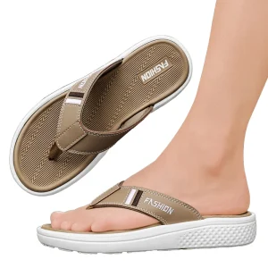 Fashion Thickened Soft Lightweight Men’s Korean style Flip flops European Standard Comfortable Beach Sandals PU Upper