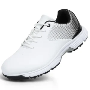 Fashion Waterproof Breathable Golf Shoes Wear Resistant with Mesh Lining for Autumn Season