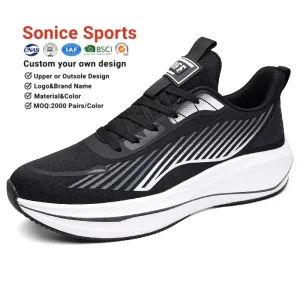 Fashionable Casual Durable Running Shoes Breathable Comfortable Unisex Running Shoes for Spring Autumn Customized Sizes