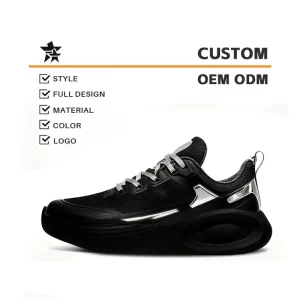 Fashionable Lace up Pointed Flat Sports Shoes Custom Sneakers Logo Lightweight Breathable Marathon Summer Men’s Running
