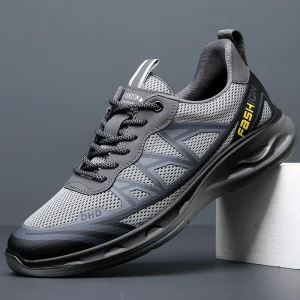 Fashionable Lightweight Safety Walking Shoes PU Injection Non Slip Composite Toe Anti Static