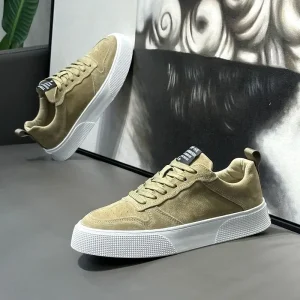 Flat soled Lightweight Sporty Walking Shoes Comfortable Breathable Fashion Trend Men’s Low top Casual Shoes for All Seasons