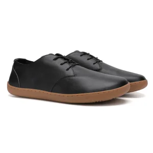 Flexible Flat Zero Drop Wide Toe Box Wear-Resistant Genuine Leather Casual Non-Slip Office Business Wedding Men’s Dress Shoes