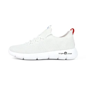 For QILOO Men’s Walking Shoes Slip On Design Breathable Mesh Upper Lightweight Trendy All Season Daily Life