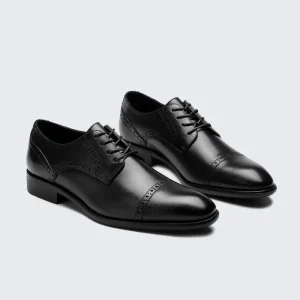 Formal Brown Genuine Leather Derby Shoes for Office Men Dress Shoes