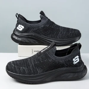 Four Season Men’s Large Sports Dad Shoes Lightweight Soft Breathable Anti-Slip Wear-Resistant