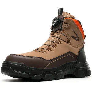 Functional Protective Footwear Construction Safety Working Shoes Lightweight Men’s Leather Safety Boots