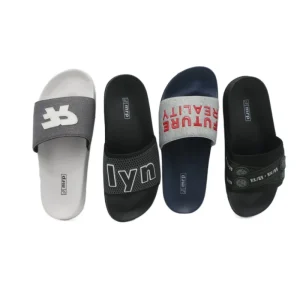 GRS Fashion Trend Men’s Slide Sandal with Softer Mesh Upper Open Toe Slide Beach Sandal