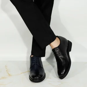 Genuine Leather 7cm Elevator Shoes Office Business Men’s Height Increasing Toe Cushioning Wedding Party Dress
