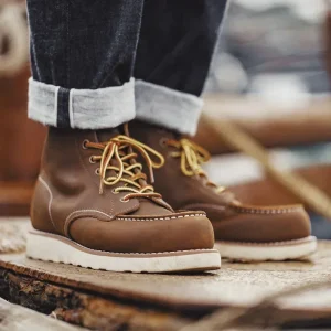 Genuine Leather Boots Men’s Vintage 875 Ankle Boots Durable High-top Shoes Men Round Toe Cowboy Boots Safety Work Shoe