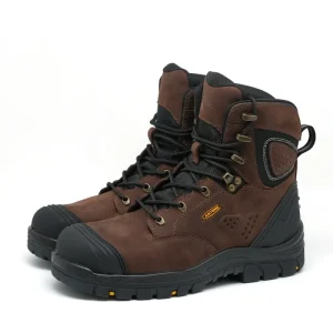 Genuine Leather ESD Anti-Static Anti-Piercing Safety Boots Steel Toe Rubber Sole Non-slip Hiking Work Safety Shoes Boots