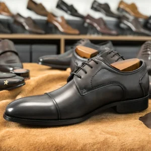Genuine Leather Handmade Shoes Men Italian Derby Business Shoes