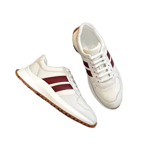 Genuine Leather Low-top Tie Sports Casual Thick-soled Rubber Outsole Trendy British-style European Luxury Men’s Homme Shoes