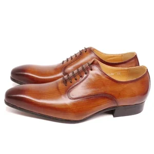 Genuine Leather Men’s Cowhide Handmade Elegant Wedding Business Formal Shoes MSH25