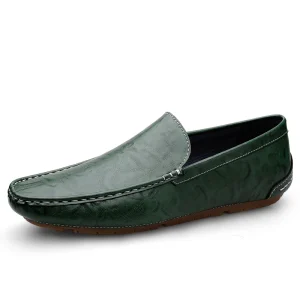 Genuine Leather Men’s Loafers Soft Soled Soft Top Casual Single Shoes Daily Work Shoes