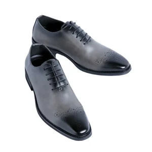 Genuine Leather Men’s Shoes Big Size 46 Lace up Pointed Toe Sneaker Wedding Shoe Wenzhou Factory