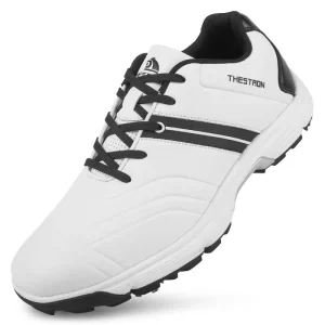 Golf Shoes Men Waterproof Leather Spiked Golf Shoes Non-slip Breathable Professional Golf Sneakers