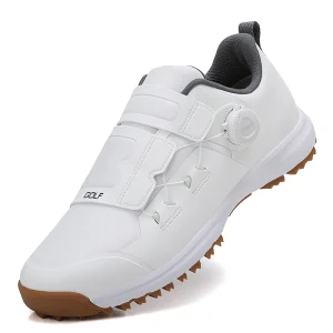 Golf Shoes with Adjustable Dial Closure Waterproof Upper Anti slip Outsole for Men Golf Training