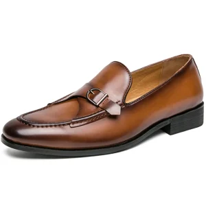 Good Performance Fashion Casual Loafers Slip on Leisure PU Leather Dress Shoes for Men