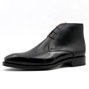 Goodyear Classic Germany Design Men’s Boots Shoes Luxury Business Style Ankle Boots Men Comfortable Black Leather Boots for Men