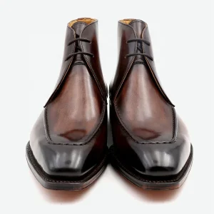 Goodyear Welt Men’s Leather Boots Genuine Leather Ankle Men’s Shoes Boots Lace-up Office
