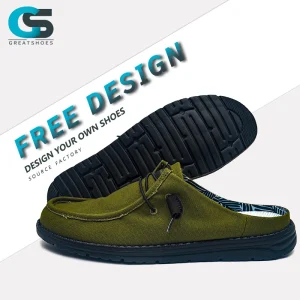 Greatshoes Style Casual Business Office Leather Derby Shoes Men’s Canvas Loafers Walking Shoes Summer Casual Flat Shoes Men
