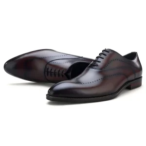 Handmade Full-grain Top Layer Genuine Leather Oxford Dress Shoes for Men Business Daily Casual Life