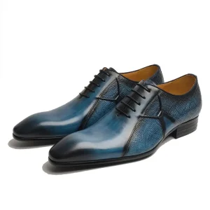 Handmade Men’s Genuine Leather Dress Shoes Classic Lace Oxford Business Style for Wedding Parties Factory Customizable Summer