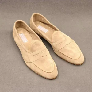 Handmade Men’s Leather Loafer Dress Shoes Casual Flat Design Genuine Leather Waterproof Light for Office Wedding Party Autumn