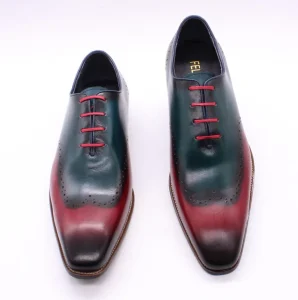 Handmade Mens Wingtip Shoes Casual Oxford Wear Lace up Dress Shoes
