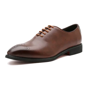 Handmade Oxford Shoes Black Brown Genuine Cow Leather for Men Formal Party Business Lace Up
