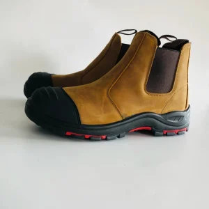 Heat Fire Proof Men’s Work Safety Shoes Steel Toe Anti-smash Steel Plate Anti-puncture Nubuck Leather Upper Industrial Footwear