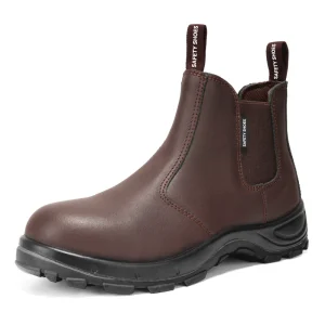 High Boots Safety Shoes S3 SR PU Outsole Steel Toe Steel Plate Smooth Cow Leather Wear-Resistant for Construction Worker