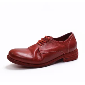 High End Goodyear Dermis Horseskin Material Leather Outsole Women Men Oxford Shoes Custom Unisex Derby Shoes Manufacturer