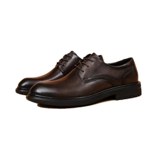 High End Luxury Retro Derby Dress Shoes for Men Comfortable and Lightweight for Weddings