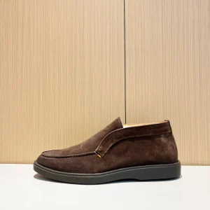 High-End Men’s Casual Ankle Boots Factory Genuine Leather Suede Upper Same Color Stitching Stylish Walking Style Shoes