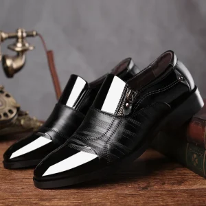 High Grade Fashion Formal Lace up Black Dress Shoes for Men Men’s Business Derby Dress Shoes