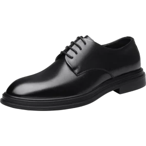 High Quality Cowhide Leather Lace-Up Oxfords Dress Formal Shoes Business Casual Men’s Autumn Breathable Recyclable