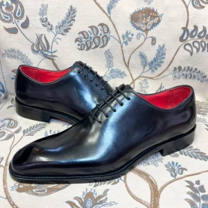 High Quality Custom Men’s Original Genuine Leather Lace up Red Insole Fashion Wedding Formal Dress Oxford Office Business Shoes