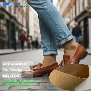 High Quality Customizable Anti aging for 5 Years Strong Leather Feel Men’s Shoe Women’s Shoes Non Woven Pu Leather
