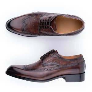 High Quality Derby Leather Business Casual Shoes for Men Autumn Formal Dress Oxford Shoes with Pointed Toe for Weddings