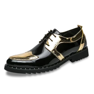 High Quality Designer Pu Leather Men’s Dress Shoes Factory in China Office Footwear Men Casual Shoes Stock