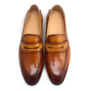 High Quality Genuine Leather Loafers Comfortable Slip-on Loafers for Men Customized