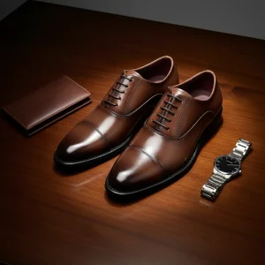 High Quality Handmade Genuine Cow Leather Slip-On Pointed Wedding Formal Summer Men’s Oxford Lightweight Breathable Dress Shoes