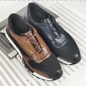 High Quality Luxury Genuine Leather Men’s Oxford Dress Shoes Business Sport Casual Autumn Comfortable Wedding Shoes