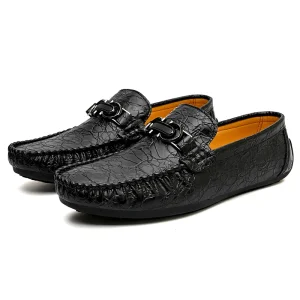 High Quality Men’s Casual Comfort Soft Slip-On Loafer Shoes Big Size Breathable Waterproof Slip Resistant Microfiber Leather EVA