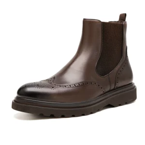 High Quality Men’s Chelsea Fashion Boot Handmade Custom British Style Genuine Leather Dress Shoe for Summer and Winter