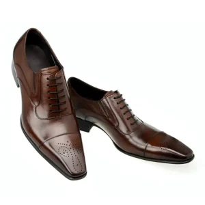 High Quality Men’s Dress Shoes PU Leather Luxury Fashion Groom Wedding Shoes Men Style Oxford Formal Shoes